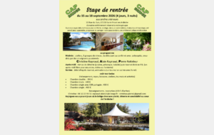 Bridge Stage de rentrée Ardèche